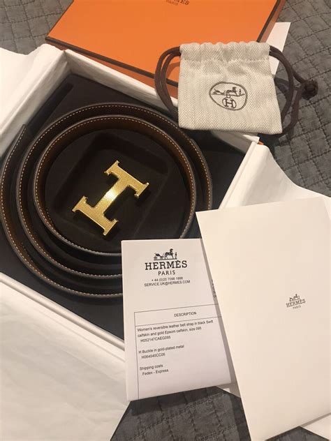 hermes belt receipt yorkville|Hermes leather belt check.